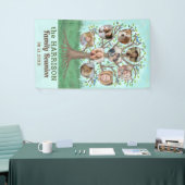 ファミリー懇親会ツリー9フォトコラージュカスタムパーティー 横断幕 (トレードショー)