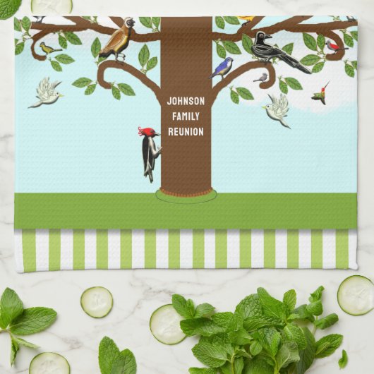 ファミリー懇親会デコールキッチンタオル キッチンタオル (折り畳み)