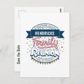 ファミリー懇親会デザインはがき ポストカード (正面/裏面)