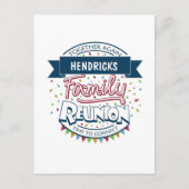 ファミリー懇親会デザインはがき ポストカード (正面)