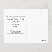 ファミリー懇親会デザイン ポストカード (裏面)