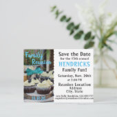 ファミリー懇親会デザイン ポストカード (スタンド正面)