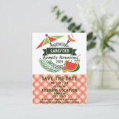 ファミリー懇親会デザイン ポストカード (スタンド正面)