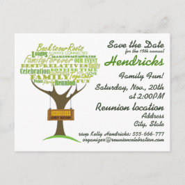 ファミリー懇親会デザイン ポストカード