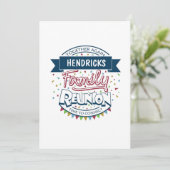 ファミリー懇親会デザイン 招待状 (スタンド正面)