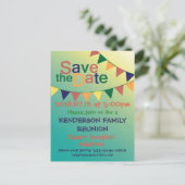 ファミリー懇親会デザイン 案内ポストカード (スタンド正面)