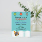 ファミリー懇親会デザイン 案内ポストカード (スタンド正面)