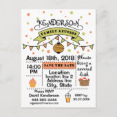 ファミリー懇親会デザイン 案内ポストカード (正面)