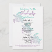 ファミリー懇親会トバルアートタートルスリーデイイベント 招待状 (正面)