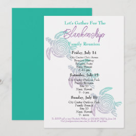 ファミリー懇親会トバルアートタートルスリーデイイベント 招待状