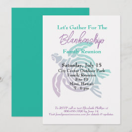 ファミリー懇親会トバルアートタートルデイ独身のイベント 招待状