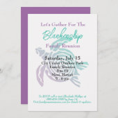 ファミリー懇親会トバルアートタートルデイ独身のイベント 招待状 (正面/裏面)