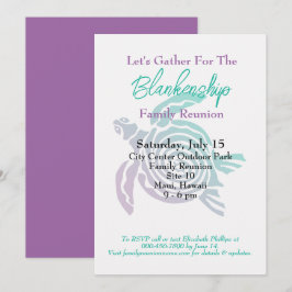 ファミリー懇親会トバルアートタートルデイ独身のイベント 招待状