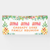 ファミリー懇親会トロピカルパイナップルフローラバナー 横断幕 (横)