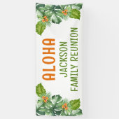 ファミリー懇親会トロピカルパームアロハルアウ（ハワイ式宴会） 横断幕 (縦)