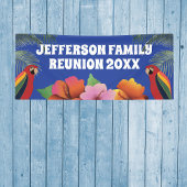 ファミリー懇親会トロピカルパームズアンドパロット 横断幕