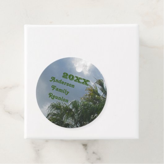 ファミリー懇親会トロピカルパームツリービーチバケーション フェイバータグ (インサイチュ)