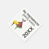 ファミリー懇親会ナプキンス スタンダードカクテルナプキン (角)