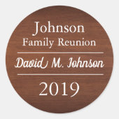 ファミリー懇親会ナメタガスウォームウッドルック ラウンドシール (正面)