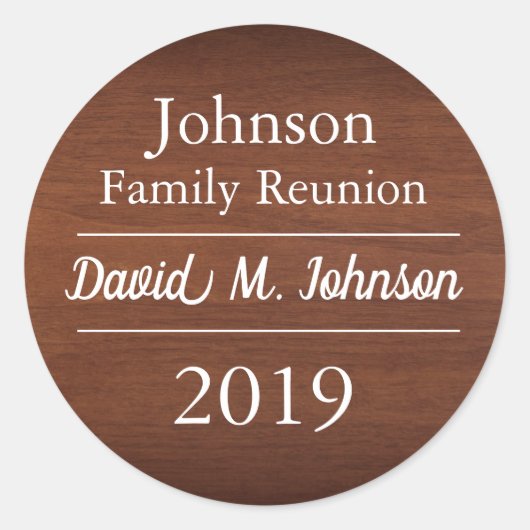 ファミリー懇親会ナメタガスウォームウッドルック ラウンドシール (正面)