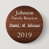 ファミリー懇親会ナメタガスウォームウッドルック 缶バッジ (正面)