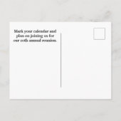 ファミリー懇親会ネオンピンクブルー絞り染め発表 ポストカード (裏面)