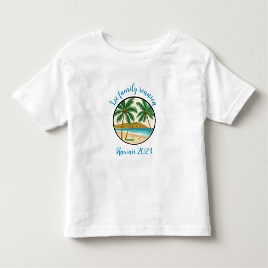 ファミリー懇親会ハワイ トドラーTシャツ (正面)