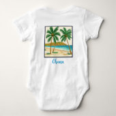 ファミリー懇親会ハワイ ベビーボディスーツ (裏面)