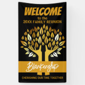 ファミリー懇親会ハンズツリー葉カスタム 横断幕 (縦)