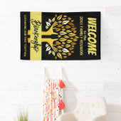 ファミリー懇親会ハンズツ離れリーズオンブラックカスタム 横断幕 (インサイチュ)