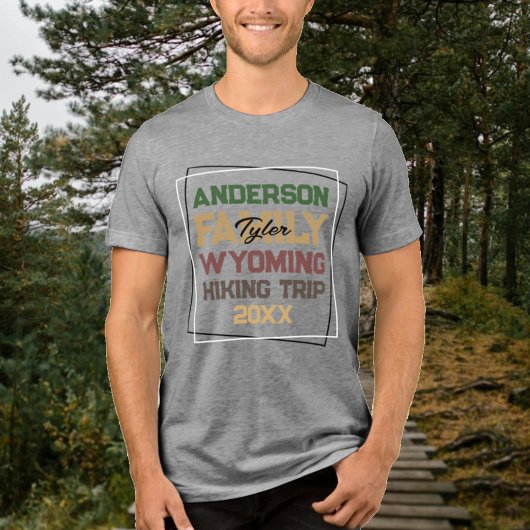 ファミリー懇親会バケーションハイキングトリップ トライブレンドＴシャツ