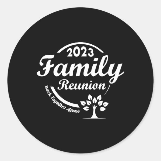 ファミリー懇親会バックトゥーサムファミリー懇親会 ラウンドシール (正面)