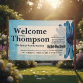 ファミリー懇親会バナー（青い花） 横断幕