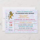 ファミリー懇親会バンドコンサートチケットテーマレトロ70s 招待状 (裏面)