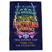 ファミリー懇親会バンドレトロ70sコンサートありがとうv2 ミディアムペーパーバッグ (正面)