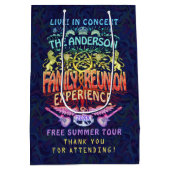 ファミリー懇親会バンドレトロ70sコンサートありがとうv2 ミディアムペーパーバッグ (裏面)