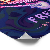 ファミリー懇親会バンドレトロ70sコンサートウェルカムネオン ポスター (角)