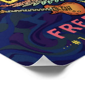 ファミリー懇親会バンドレトロ70sコンサートウェルカムネーム ポスター (角)