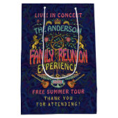 ファミリー懇親会バンドレトロ70sコンサートサンキュー ミディアムペーパーバッグ (裏面)