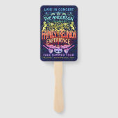 ファミリー懇親会バンドレトロ70sコンサートロゴネオン ハンドファン (裏面)