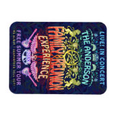 ファミリー懇親会バンドレトロ70sコンサートロゴネオン マグネット (横)