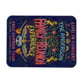 ファミリー懇親会バンドレトロ70sコンサートロゴ名 マグネット (横)