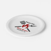 ファミリー懇親会バーベキュークッククックアウト ペーパープレート (アングル)