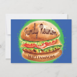 ファミリー懇親会バーベキューピクニック 招待状