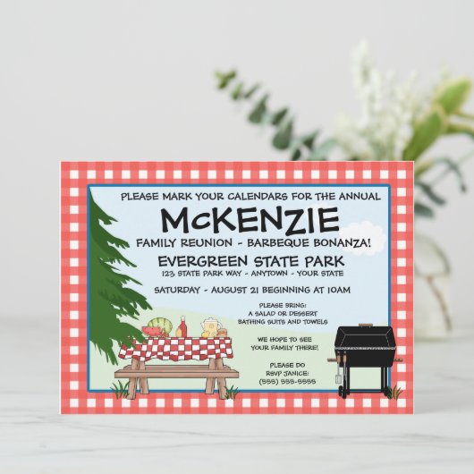 ファミリー懇親会バーベケ 招待状 (スタンド正面)