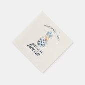 ファミリー懇親会パイナップルトロピカルビーチハウス スタンダードカクテルナプキン (角)