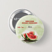 ファミリー懇親会パーククックアウトスイカボタン 缶バッジ (正面&裏面)