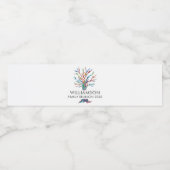 ファミリー懇親会パーソナライズされたファミリーツリー ペットボトルラベル (シングルラベル)