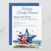 ファミリー懇親会パーティの招待状 招待状 (正面/裏面)