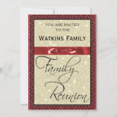 ファミリー懇親会パーティの招待状 招待状 (正面)